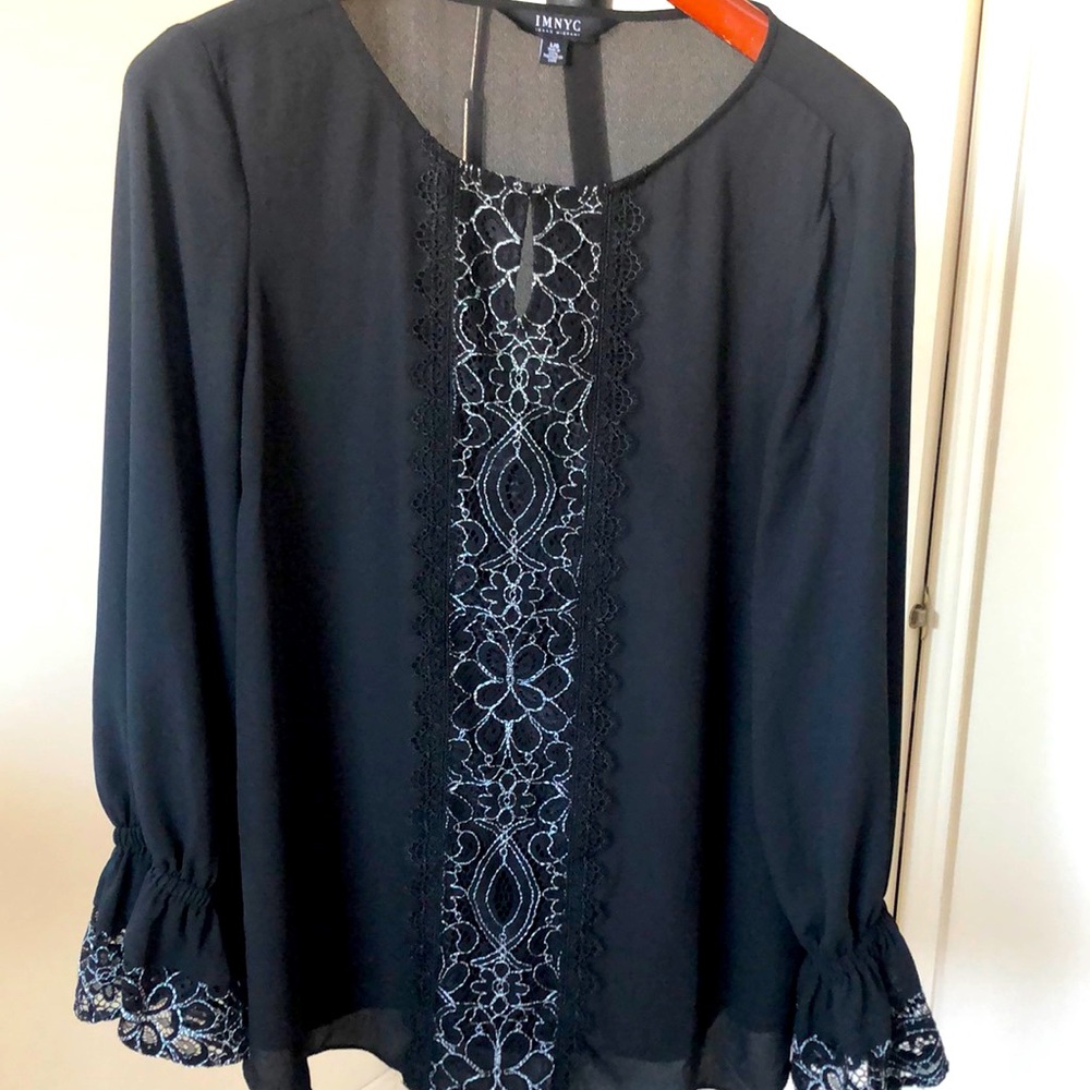 Black light blouse with beautiful details